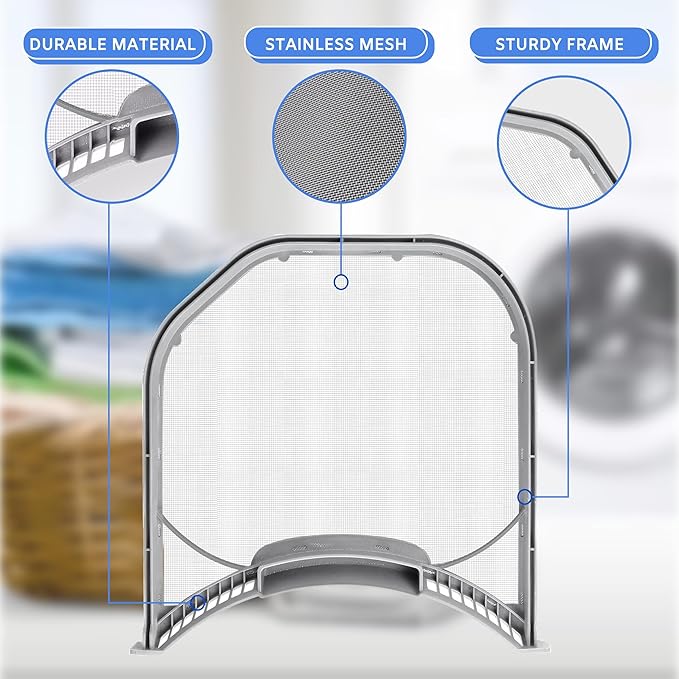 ADQ56656401 Dryer Lint Filter Screen Trap Replacement For LG DLEX3650V, DLEX4370K, DLEX4370W, DLG3181W, DLGX3361W, DLGX3371R, DLGX3371V, DLGX3371W, DLGX3471V Dryer