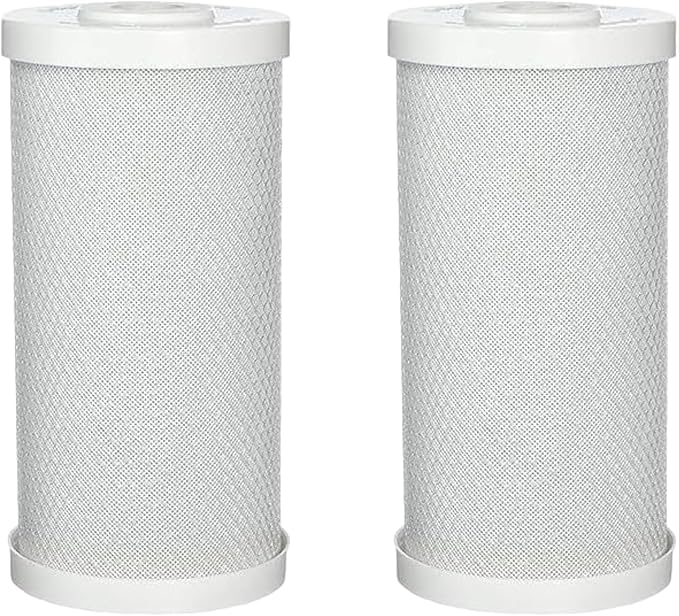 CFS – Carbon Block Universal Whole Home Water Filter Cartridges Compatible with Eco Pure EPW4F Models – Remove Bad Taste and Odor – Whole House Replacement Filter Cartridge – 10" x 4.5" (2 Pack)