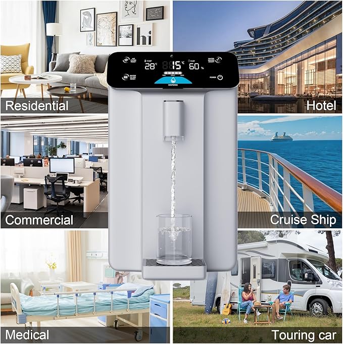 2025 Improved Atmospheric Water Generator for Drinking Water, 4-Stage Purification 10L, Countertop Atmospheric Water Filter with UV Filtration, Countertop Drinking Water Filter System for Office