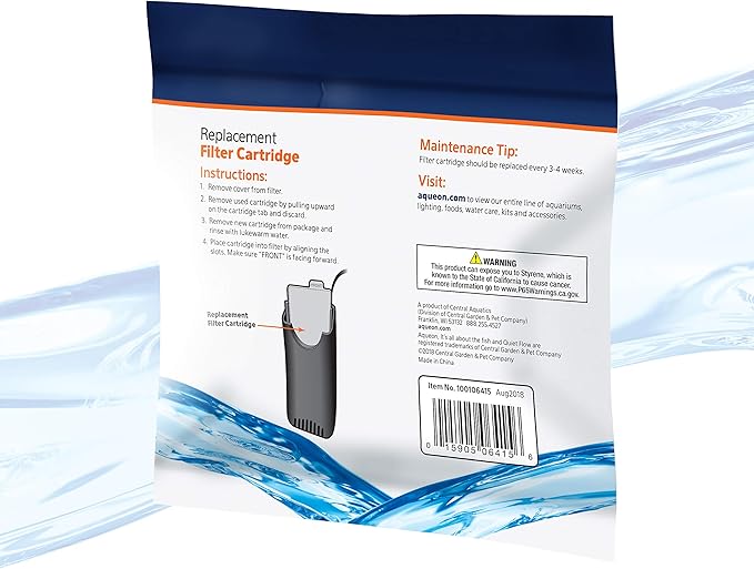 Aqueon Aquarium Fish Tank Replacement Filter Cartridges Extra Small - 3 pack - AquaVibe