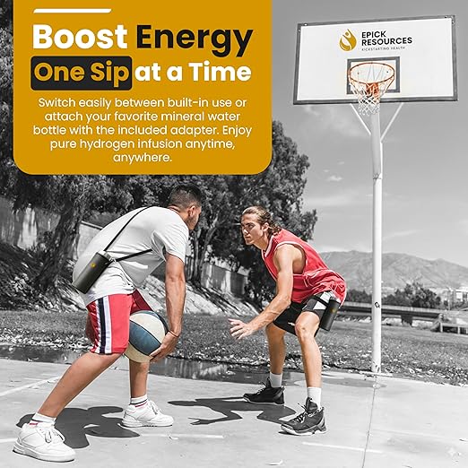 Hydrogen Water Bottle Generator, Up to 6500 PPB Molecular Hydrogen, Independently Lab Tested, SPE/PEM Technology, 12-Hour Retention, 9.5 oz Portable Bottle for Home, Gym, Travel & Office