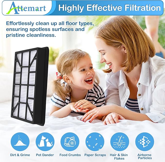 EF-12 HEPA Filter Replacement for Kenmore 62731, 52731, 81615, 81614, BC4026 Canister Vacuum Cleaners, Part #591021101, 2 Pack 600 Series Exhaust Filter for Kenmore - AquaVibe