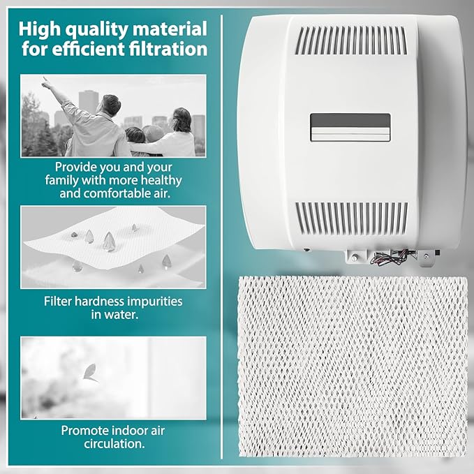 HASMX HC26A1008 Replacement Humidifier Filter Pad for Honeywell HE360, HE-360, HE200A, HE260A, HE260B, HE265A, HE265B, ME360, HE360A, HE360B, HE365A, HE365B Replaces Part Numbers RP3162, A35W (2-Pack)