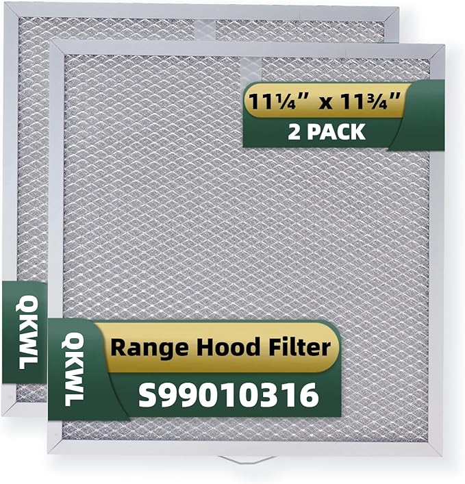 S99010316 Range Hood Grease Filter 11 1/4" x 11 3/4", Kitchen Hood Filter 5-layer aluminum mesh for BPQTAF, WA65AF, NTK7450000, 990721400, 990721400A 2-pack