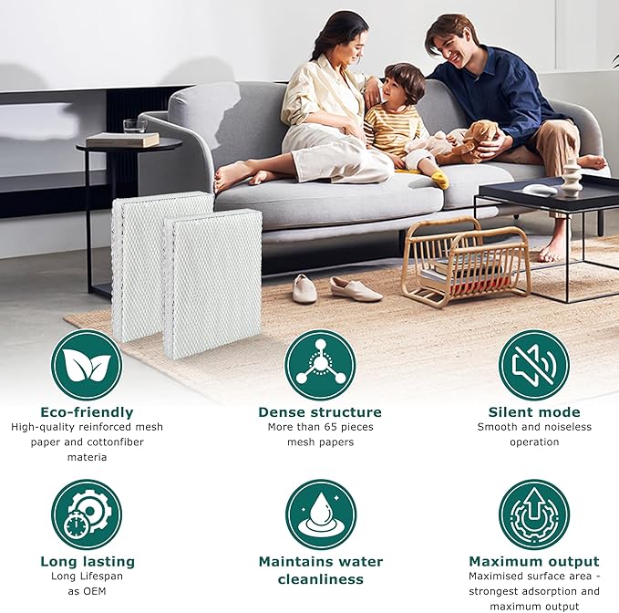 TOMOON 35 Water Panel Replacement for April.aire Humidifier, Compatible with 300 350 360 560 560A 568 600 600A 600M 700 700A 700M 760 760A 768|10" x 13" 3 Pack