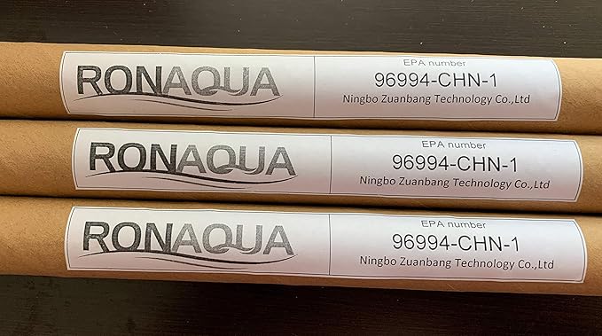RONAQUA 6W UV 4 Prong Replacement Bulb for 1GPM Water Purifier Ultraviolet Light Filter Set of 3