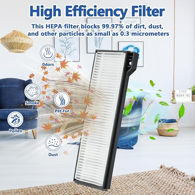 21 Pack X10 Pro Omni Replacement Accessories Kit for Eufy X10 Pro Omni Robot Vacuum, 1 Main Roller Brush, 2 Hepa Filters, 4 Mop Cloth Pads, 6 Side Brushes, 6 Dust Bags, 1 Screwdriver 1 Clean Tool - AquaVibe