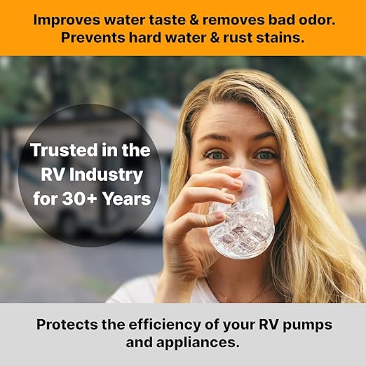 RV Water Filter System with Hose Fittings - Premium Portable Filtration Systems That Improves Taste & Odor