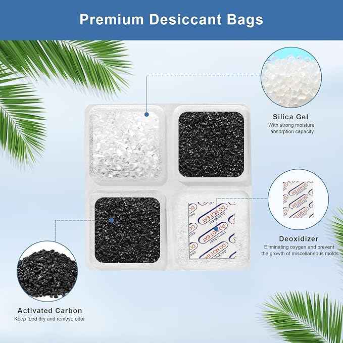 6 Packs Pet Food Desiccant Bag,Upgrade Desiccant Packets Keep Cat Food & Dog Food Dry and Fresh,Compatible with Petlibro Automatic Cat Dog Feeders：PLAF001/101/103/203/005/006