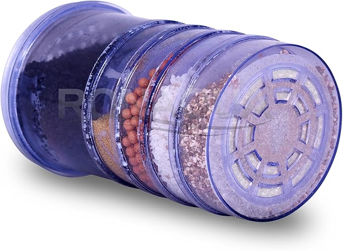 5-Stage Replacement Mineral Filter Cartridge for Countertop & Water Coolers. 5 layers of filtration & mineralization. Removes granular impurities to provide a brilliant sparkle in water (Set of 4)