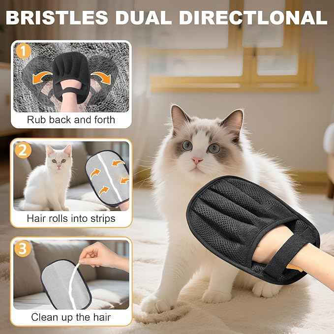 Wireless Cat Water Fountain Stainless Steel 4.5L +Automatic Cat Feeder with 2K Camera +Hair Removel Glove Set for Pet Dog Cat Indoor Outdoor