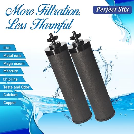 Denali Spring-2.25G (8 Liters)- Stainless Steel Gravity-Fed Water Filtration System with 2 Black Filters, SS Tap, POSTreat Filters and Vision Tap