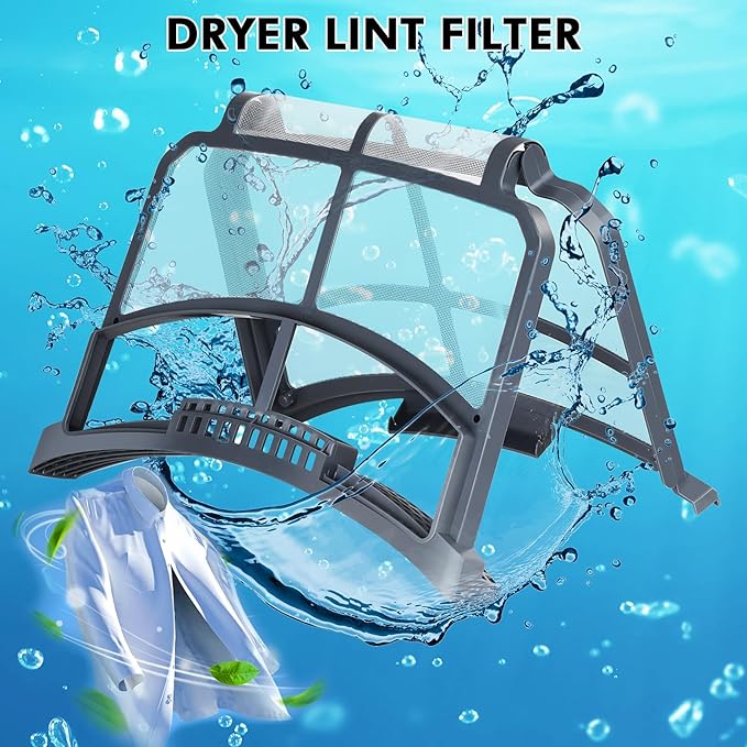 WE16X32537 Dryer Lint Filter Replacement, Compatible with GE General Electric Clothes Dryers, Replaces WE16X29597 AP7205579 Lint Trap Screen - AquaVibe