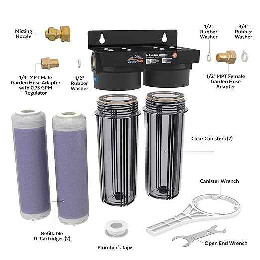 AQUATICLIFE Aquatic Life Deionized Spot-Free Car Rinse Unit - Premium Water Deionizer for Car Washing - Spotless Car, RV, and Motorcycle Wash System