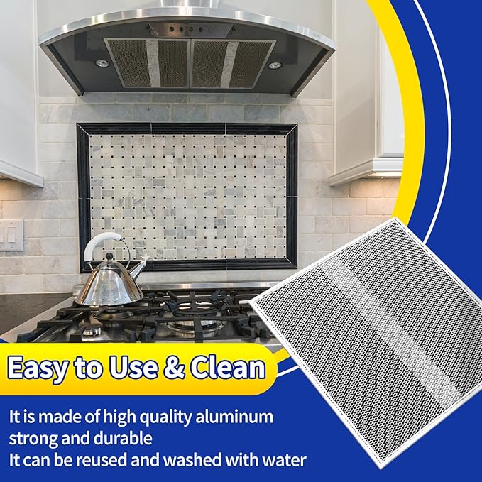 S97020466 Range Hood Non-Ducted Filter Replacement, HPF30 Charcoal Filter Type XC (with Clips) for Broan-Nutone Series Range Hood Filter 2 Pack