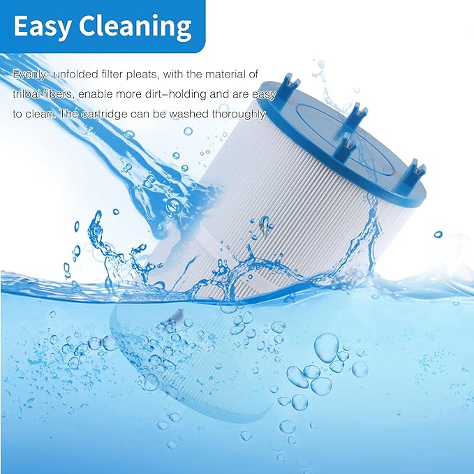 C-7367 Dimension One Spa Filter, Compatible with PD075-2000, Dimension One 1561-00, FC-3059, 70759, Replaces XLS-7005, Aladdin 17541, Baleen AK-60035, 75 sqft Hot Tub Filter 2 Pack - AquaVibe