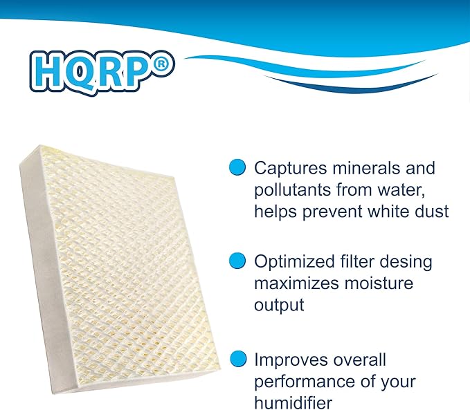 HQRP 2-Pack Filter Compatible with Stadler Form Oskar O-020 O-021 O-022 / Oskar Little O-101 O-102 O-103 O-104 / Oskar Big O-025 O-026A Evaporative Humidifiers, O-030 O-031 Replacement