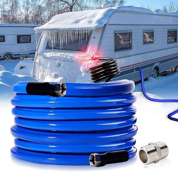 75FT Heated Water Hose for RV,Rv Water Hose,-45 ℉ Antifreeze Heated Drinking Garden Water Hose,Rv Accessories