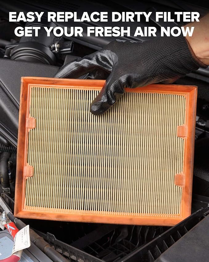 PHILTOP Engine Air Filter CA11480 Replacement for Ford Fusion 2013-2020, Edge 2015-2024, GT 2017-2022 & Lincoln Continental 2017-2020, MKX 2016-2018, MKZ 2013-2020, Nautilus 2019-2023