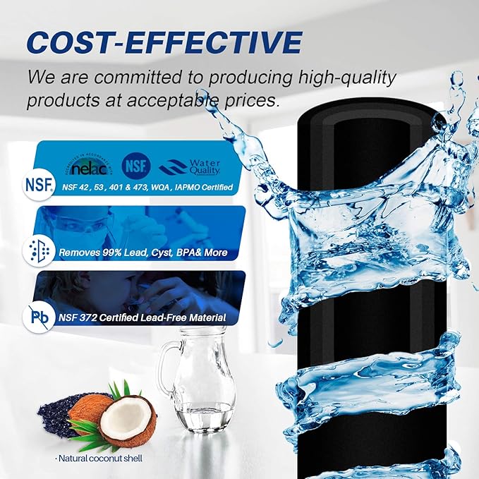 GOLDEN ICEPURE RWF1000A Replacement For 5231JA2005A, LG LT600P, 469990, WF300, FML-2, 5231JA2006B, LFX25961SB, LSC27931ST, LFX25971ST, LRSC26925TT, LSC27990TT 2PACK