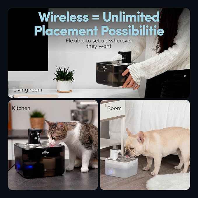 Replacement Filters for Cat Water Fountain – 8 Filters + 8 Sponges – 5-Stage Filtration System for Clean, Fresh Water – Fits LIPPUP P13 Fountain