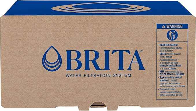 Brita Small 6 Cup Water Filter Pitcher, 1 BritaPlus Filter, Metro, Stone Blue (Package May Vary)
