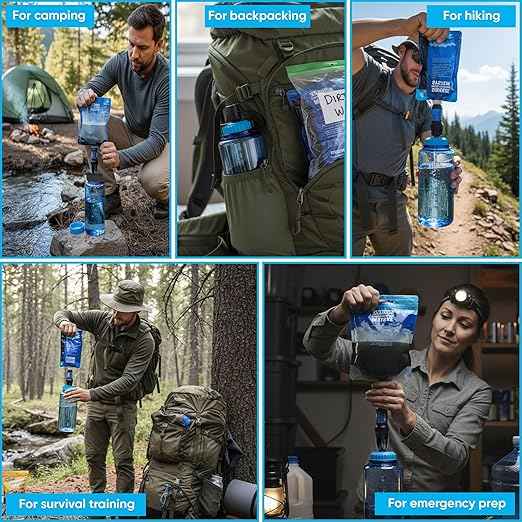 Nalgene Wide Mouth Compatible Water Filter Adapter for Sawyer Squeeze – Leak‑Proof, Fast‑Connect, Lightweight Hydration System Upgrade for Camping, Hiking & Outdoor Adventures