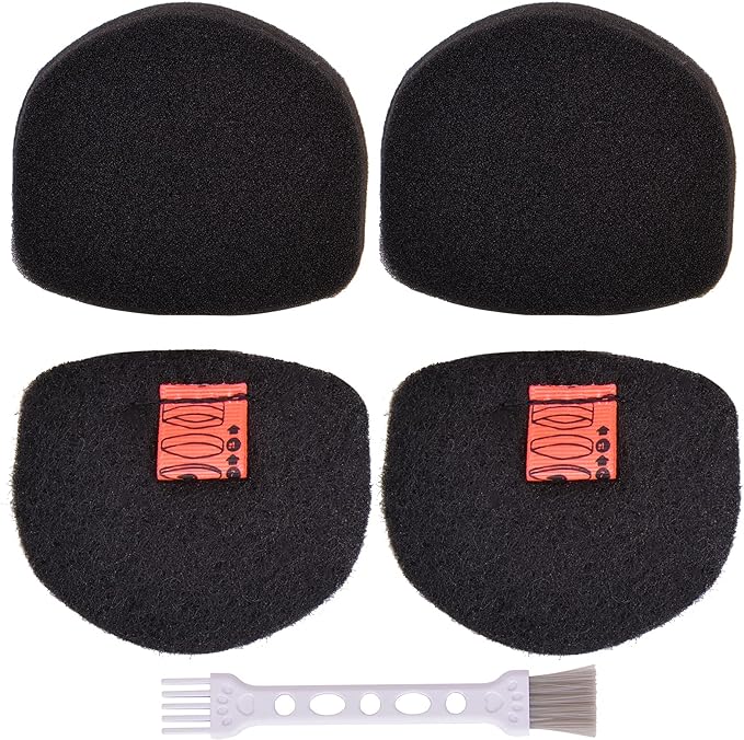 for Shark Cordless Handheld Vacuum UltraCyclone Pet Pro Plus Replacement Foam Felt Filters, Compatible with Shark CH901 CH950 CH951 CH951C CH900WM XL Dust Cup Filter, Part #XFTRCH900 2 Pack - AquaVibe