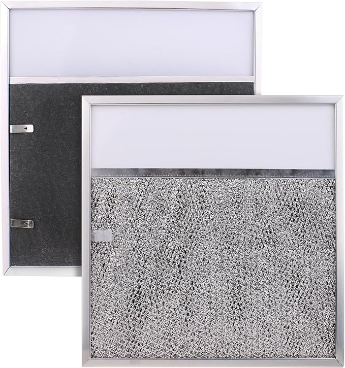 Range hood Filter Aluminum Filter with Light Lens 11-1/2 X 11-3/4 X 3/8 Thickened aluminum frame for Broan R610045, R610050, SR610045, Estate 883093, 883103, 883149, 1017892, 14210156, and more 1 Pcs