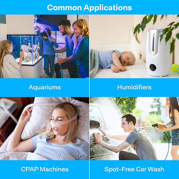 SpiroPure SP-RO400AQD 150 GPD RO DI Water Filter System for Aquariums, Reefs; 4-Stage Apartment RO Countertop Reverse Osmosis System with Deionization, Tankless