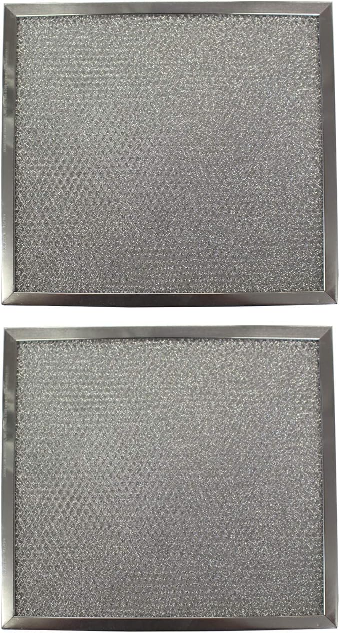 Replacement Aluminum Filters Compatible with Broan 99010108, GE WB02X2891, WB02X2893, WB2X2893,Hot Point SA149, Nutone 67977, 67977-000,G-8516,RHF1012-10-7/16 X 11-7/16 X 3/8 (2-Pack) - AquaVibe