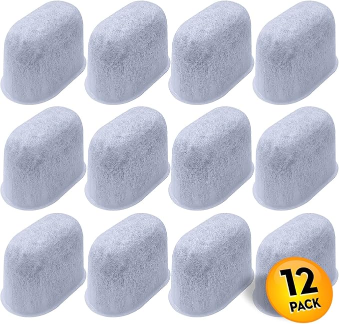 Cuisinart® Coffee Filter Replacement - 12 Pack Cuisinart® Coffee Maker Water Filter by Pureline - Charcoal Water Filter - for all Cuisinart Coffee Machines - AquaVibe