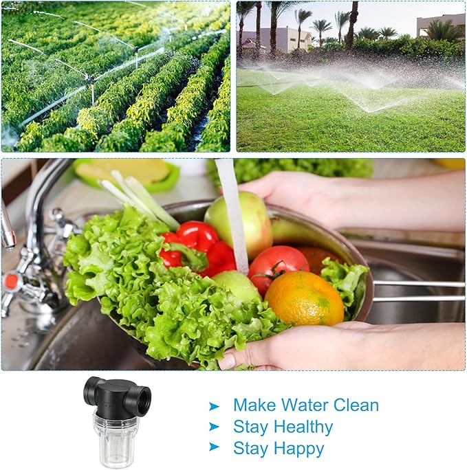 PATIKIL 1 Inch Water Pump Strainer Filter, Pipe Water Pump Strainer with 80 Mesh Stainless Steel Filter Screen for Irrigation Garden