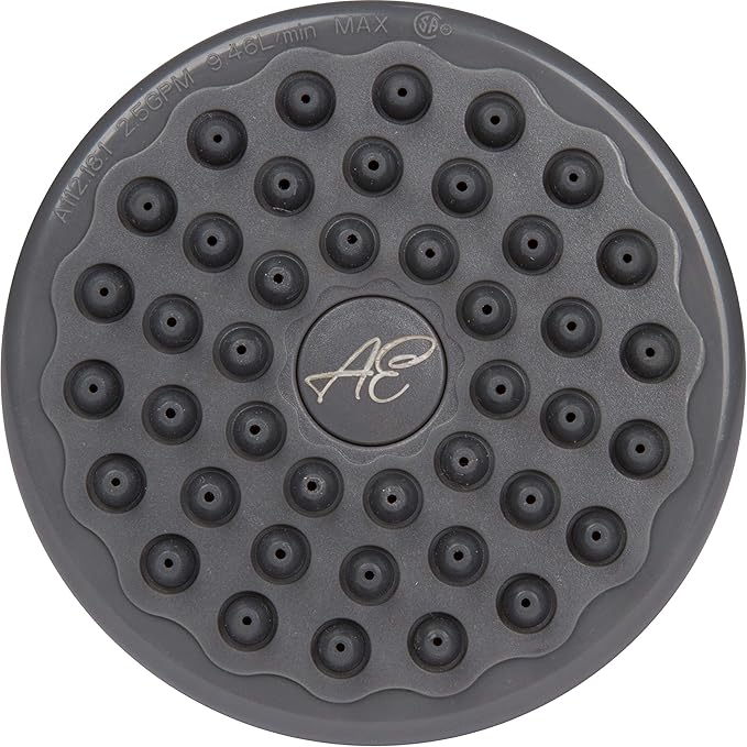 Aqua Elegante Low Water Pressure Shower Heads - Best High Pressure Boosting Wall Mount Showerhead - Indoor And Outdoor Modern Bath Spa Head, 1.8 GPM - Polished Brass & California Certified - AquaVibe