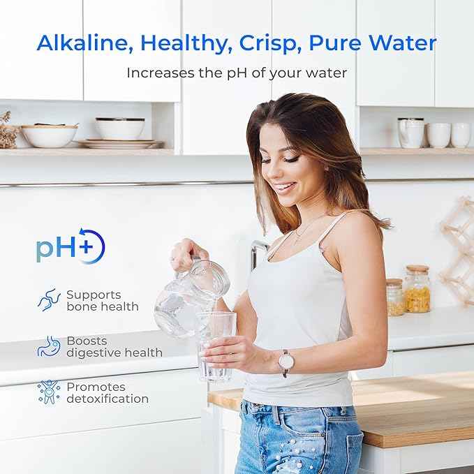 Waterdrop Alkaline Water Filter, Replacement for Berkey® BB9-2® Black Filters and Berkey® Gravity Water Filter System, Up to PH 9.2 (Pack of 2)