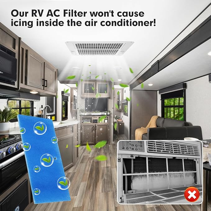 4-PACK RV Air Conditioner Filter Replacement Filters For MERV 6 AC Air Filter 6" x 14" - AquaVibe