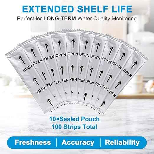 Water Hardness Test Kits - Hard Water Test Kits for Drinking Water Well Hot Tub Spa Swimming Pool Dishwasher Water Softener - Quick & Accurate Water Hardness Test Strips for Calcium, Magnesium