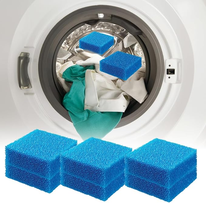 Pet Hair Remover for Laundry, Effective Laundry Pet Hair Catcher for Washer&Dryer, 6Pcs Reusable Lint Remover for Clothing Dog Cat Fur Remover, Blue