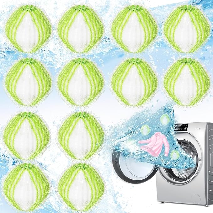 Reusable Washing Machine Lint Balls - Ideal for Removing Hair, Lint, and Dust from Laundry - AquaVibe