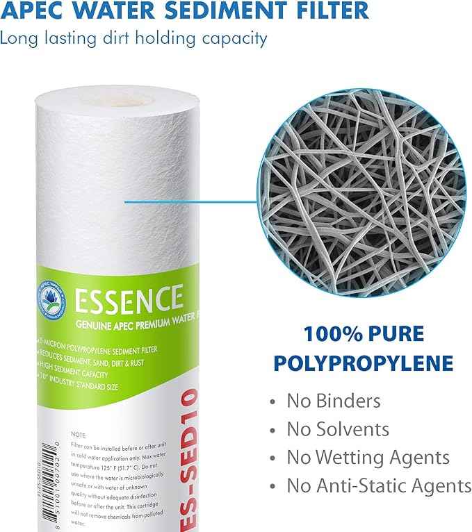 FILTER-SET-ESPH High Capacity Replacement Filter Set & Replacement ORing for ROES-50 3.5" OD Reverse Osmosis Water Filter Housings