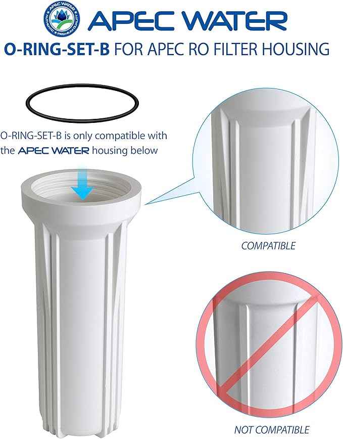 FILTER-SET-ESPH High Capacity Replacement Filter Set & Replacement ORing for ROES-50 3.5" OD Reverse Osmosis Water Filter Housings