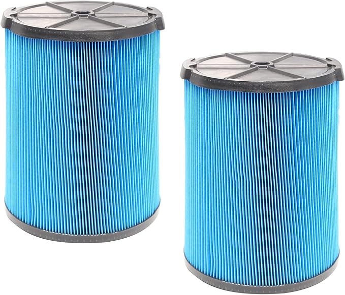 2Pack VF5000 3-Layer Replacement Filter Compatible with Ridgid Shop Vac 5-20 Gallon Wet/Dry RV2400A RV2400HF RV2600B WD06700 WD0671 WD0970EX0 WD0970M0 WD1270 WD1450 WD1680 - AquaVibe