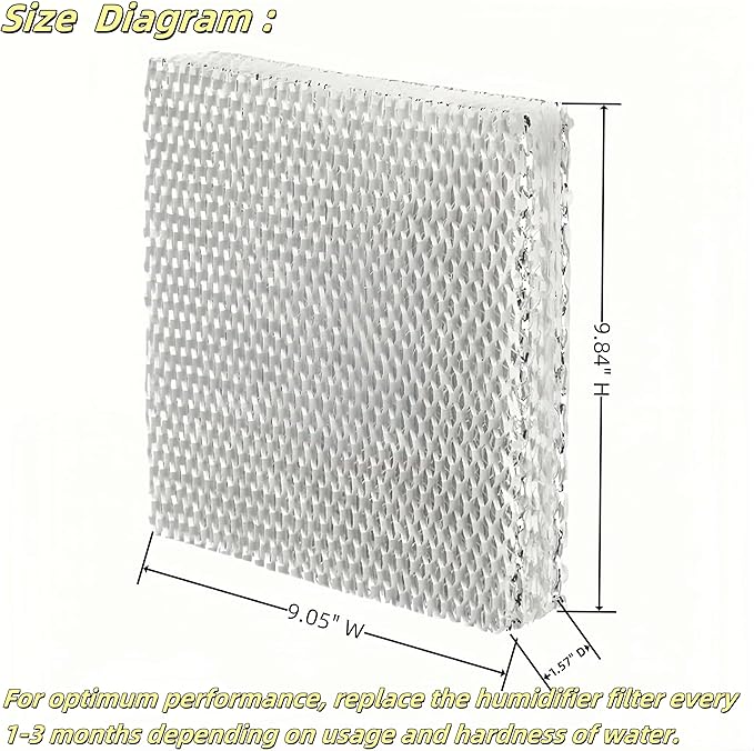 BGD HC22P Humidifier Filter Pad Fits Honeywell HE100, HE150, HE220, HE225 HE240 HC22A1007, 110 220 550 Replacement Humidifier Filter Wicks (2 Pack)