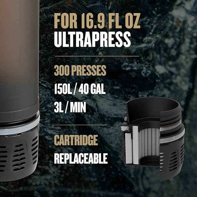 GRAYL UltraPress Replacement Purifier Cartridge - Black