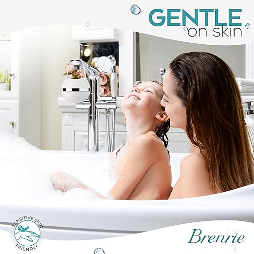 Bath Filter for Tub Faucet - 11 Stage Bathtub Water Filter with Vitamin C - Removes Chlorine & Contaminants - Bath Water Filter for Baby & Kids - Healthy Skin & Hair (White)