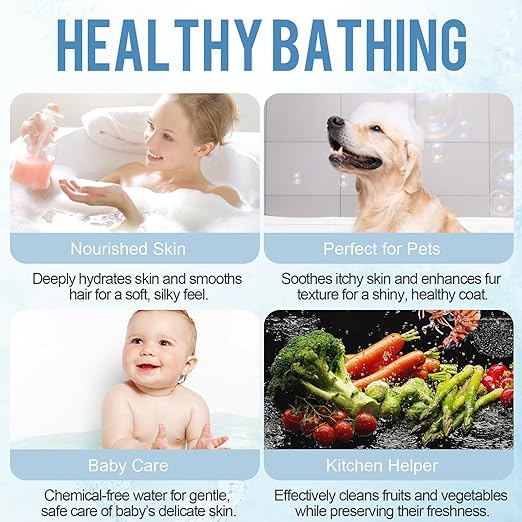 10 Stage Bath Filter for Tub,Reduces Chlorine,Heavy Metals,Hard Water Softener,pH Balance,Vitamin C-BPA-Free Bathtub Filter,Universal Bath Water Filter(3000Gal) Easy Install,Bathtub Water Filter - AquaVibe