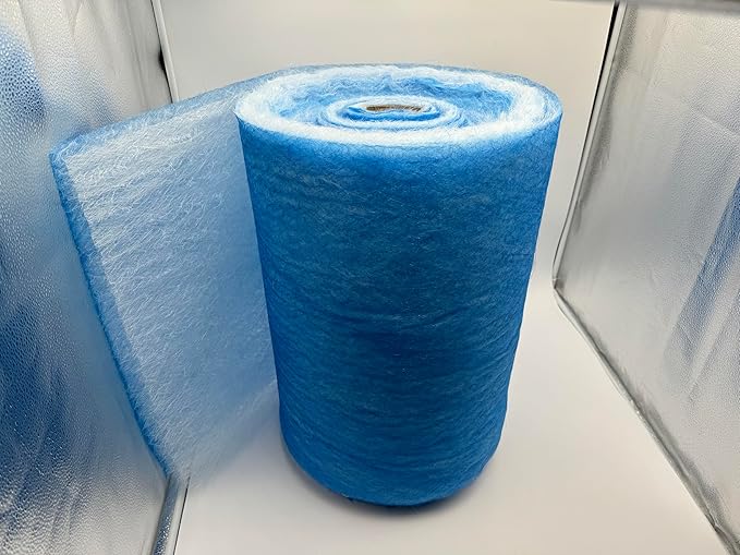 wioboy Paint Booth Exhaust Filter Roll (40.5" x 200ft), Spray Booth Filter, Fiberglass Paint Arrestor for Air Filter System(18 Gram)