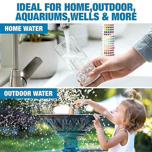 21-in-1 Drinking Water Test Kit for Tap & Well - 120 Strips + 4 Bacteria Tests. Home Water Quality Tester for Lead, Iron, pH, Hardness, Fluoride, Copper, Nitrate. EPA Standard