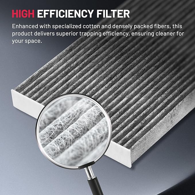 BDFHYK Cabin Air Filter with Activated Carbon Compatible with Chevy Avalanche 1500, Silverado 1500/2500/3500, Tahoe, Compatible with GMC Sierra 1500/2500/3500, Yukon, Yukon XL 1500, Replace# CF8791A