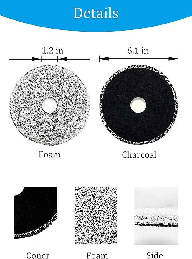 Fresh and Clear Fountain Replacement Cartridges 50023, 50761, 50053 and 55600 Compatible with Catit Carbon & Foam Zeus Dogit Drinking Water fountains 91400 6.1 in, 6 Packs